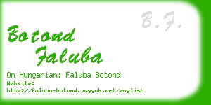 botond faluba business card